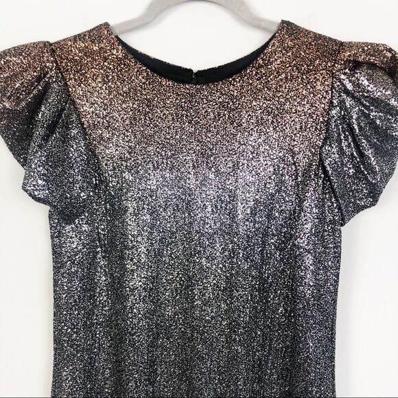 JULIA JORDAN | Ombré Bronze to Silver Dress Size 2 - Picture 4 of 9